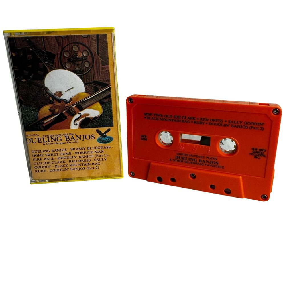 Curtis McPeake Plays Dueling Banjos 1973 Gusto Records Cassette Tape Vintage